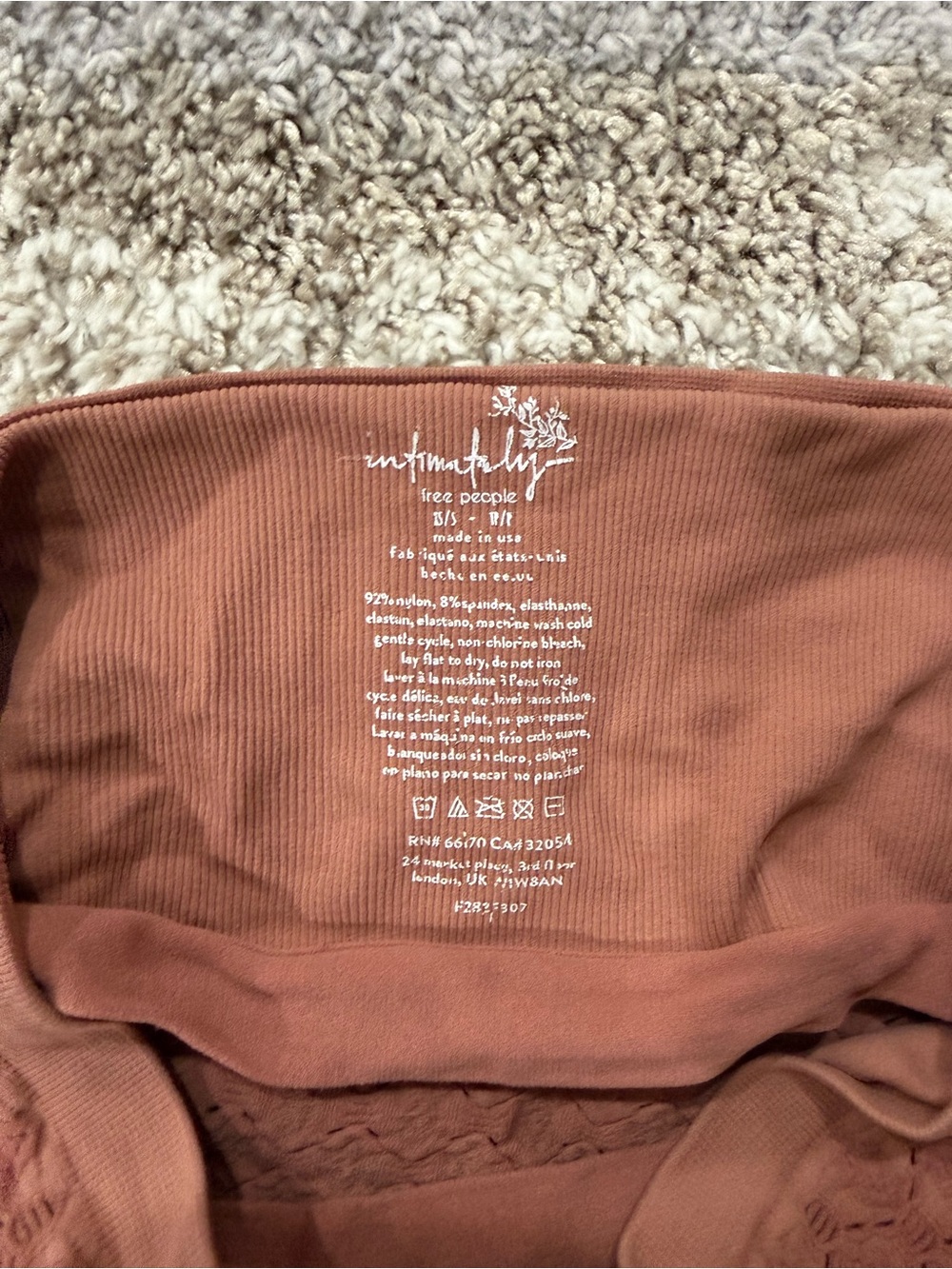 Free People Rusty Clay Ribbed Tube Top - Picture 3 of 3